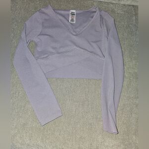 Gymshark Lavender Long Sleeve Blouse